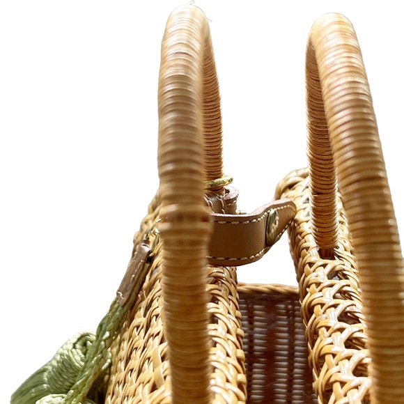 Serpui Suzy Wicker Tassel Tote Bag - Picture 14 of 14